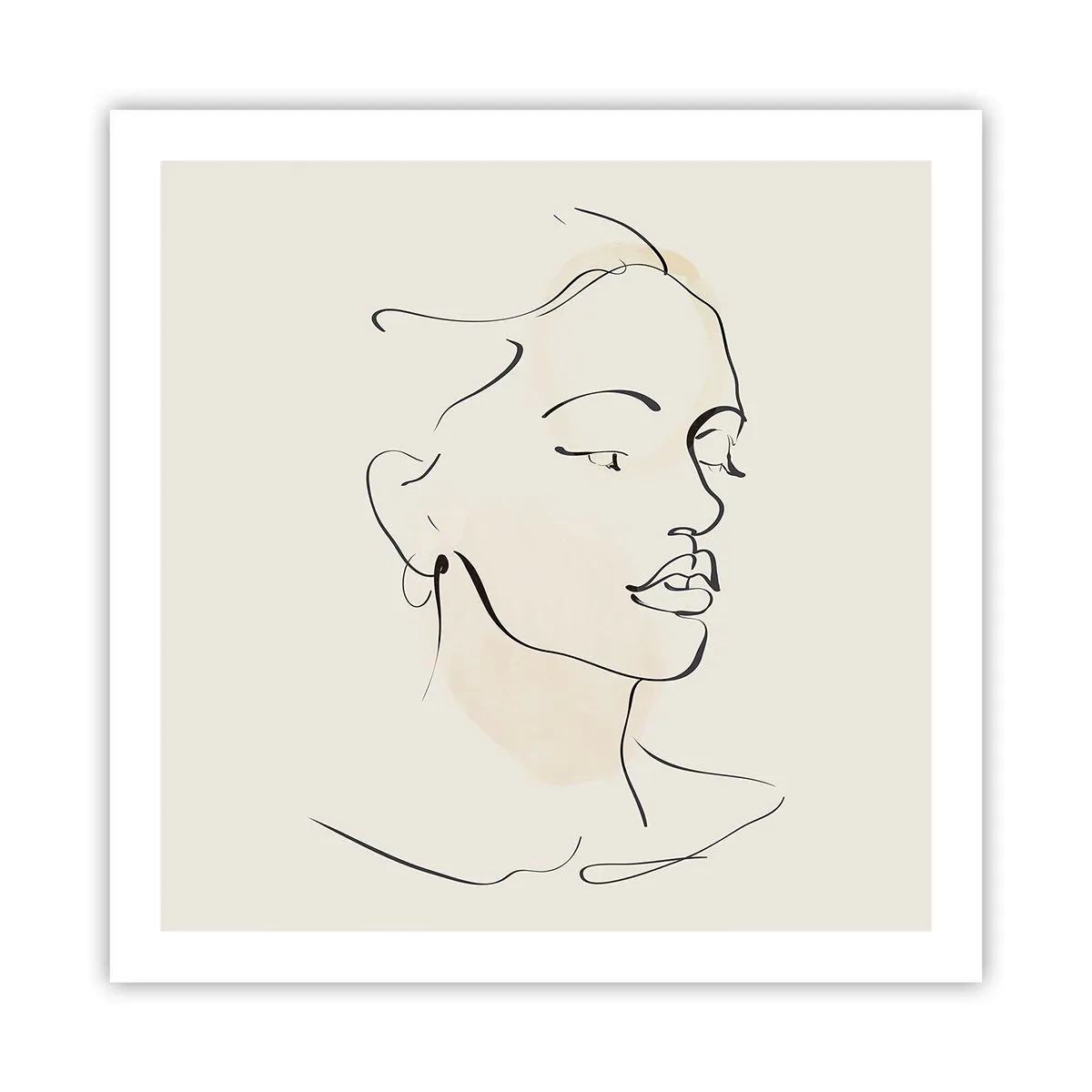 Póster - Líneas que muestran seguridad - 60x60 cm