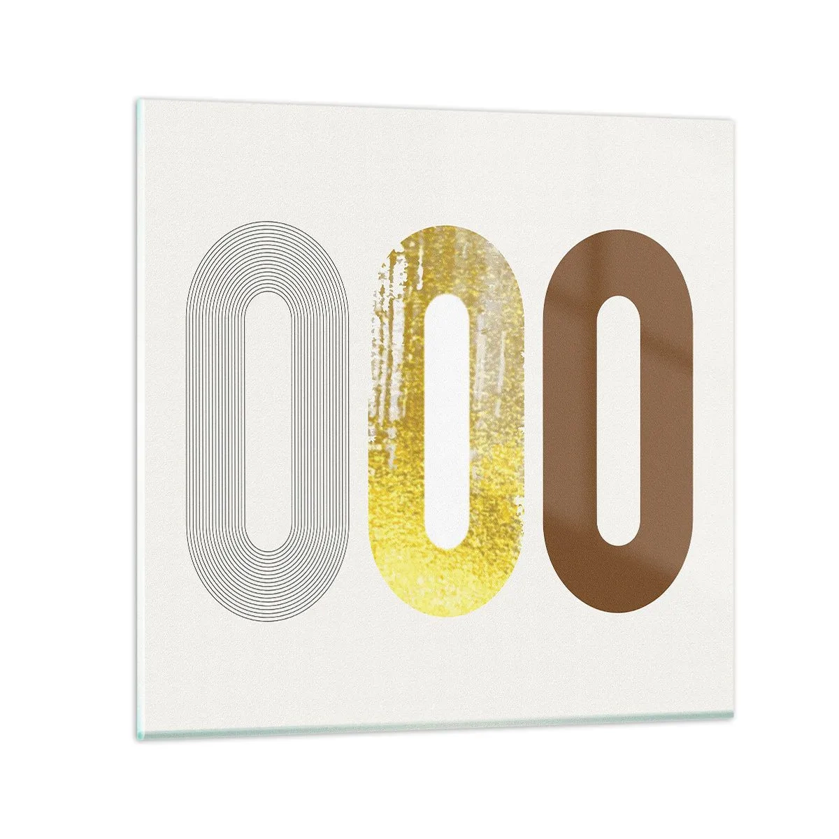 Cuadro sobre vidrio - Impresiones sobre Vidrio - ¡Ooo! - 30x30 cm