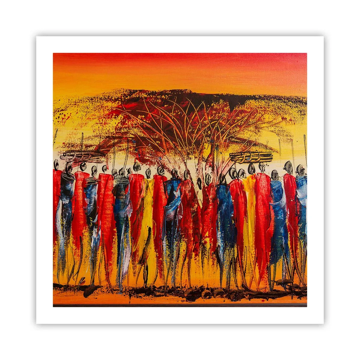 Póster - Allí, allí, allí van - 60x60 cm