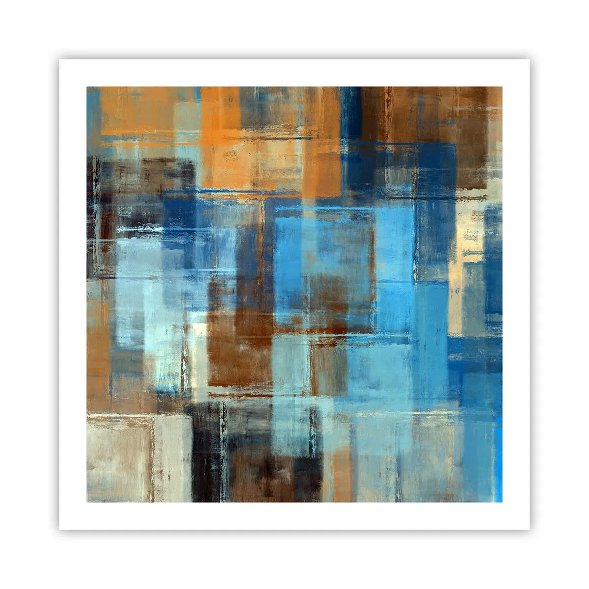 Póster - A través del velo azul - 60x60 cm