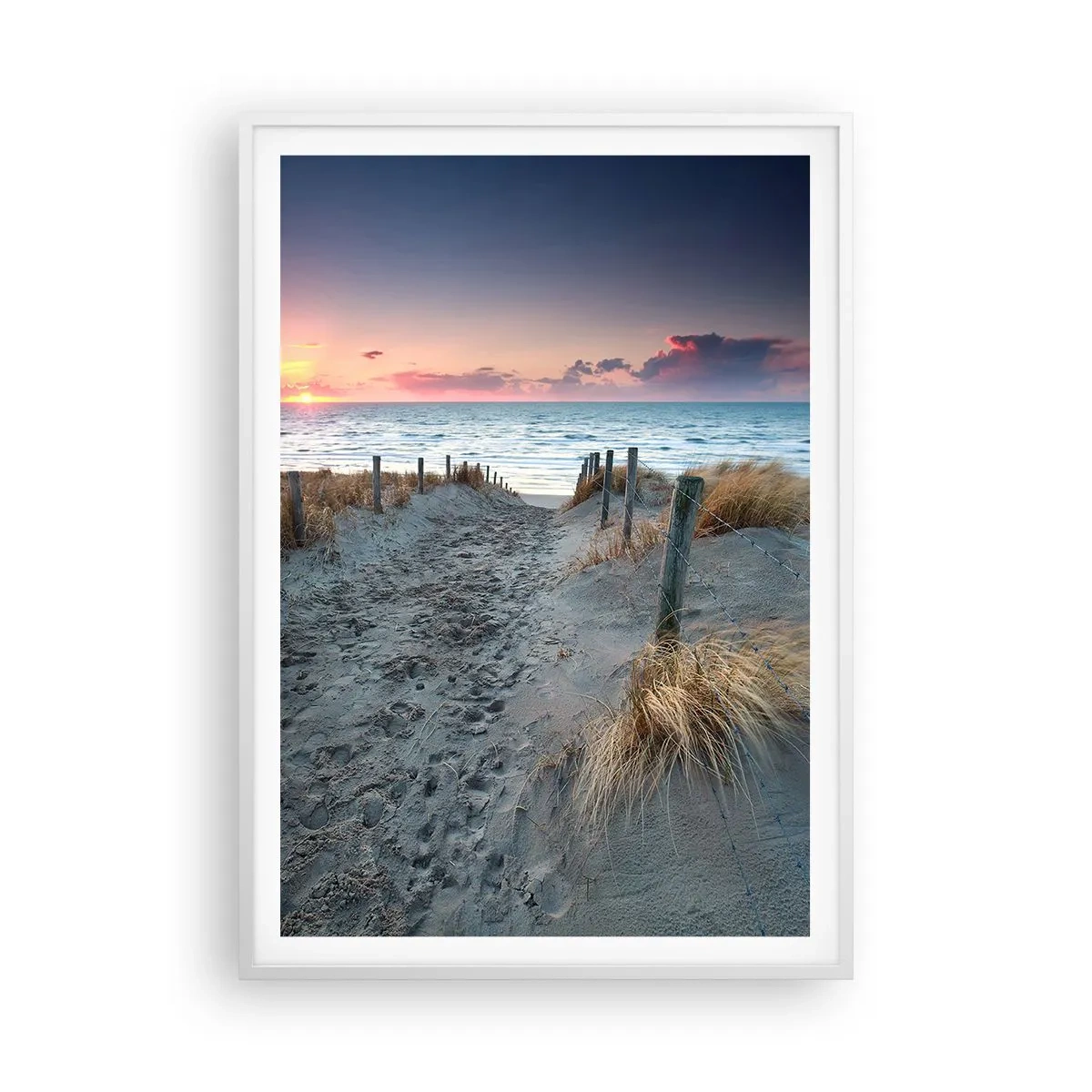 Póster en marco blanco - Se derramó un arco iris de luminosidad.... - 70x100 cm