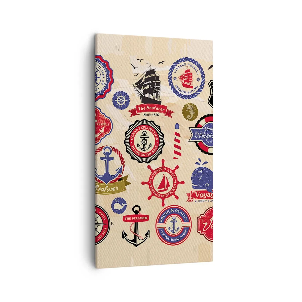 Cuadro sobre lienzo - Impresión de Imagen - Una fraternidad del mar - 45x80 cm