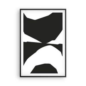 Póster en marco negro - Positivo-negativo - 61x91 cm