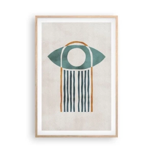 Póster en marco roble claro - Signos y rituales - 61x91 cm