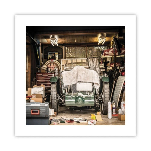 Póster - Volver al pasado - 40x40 cm