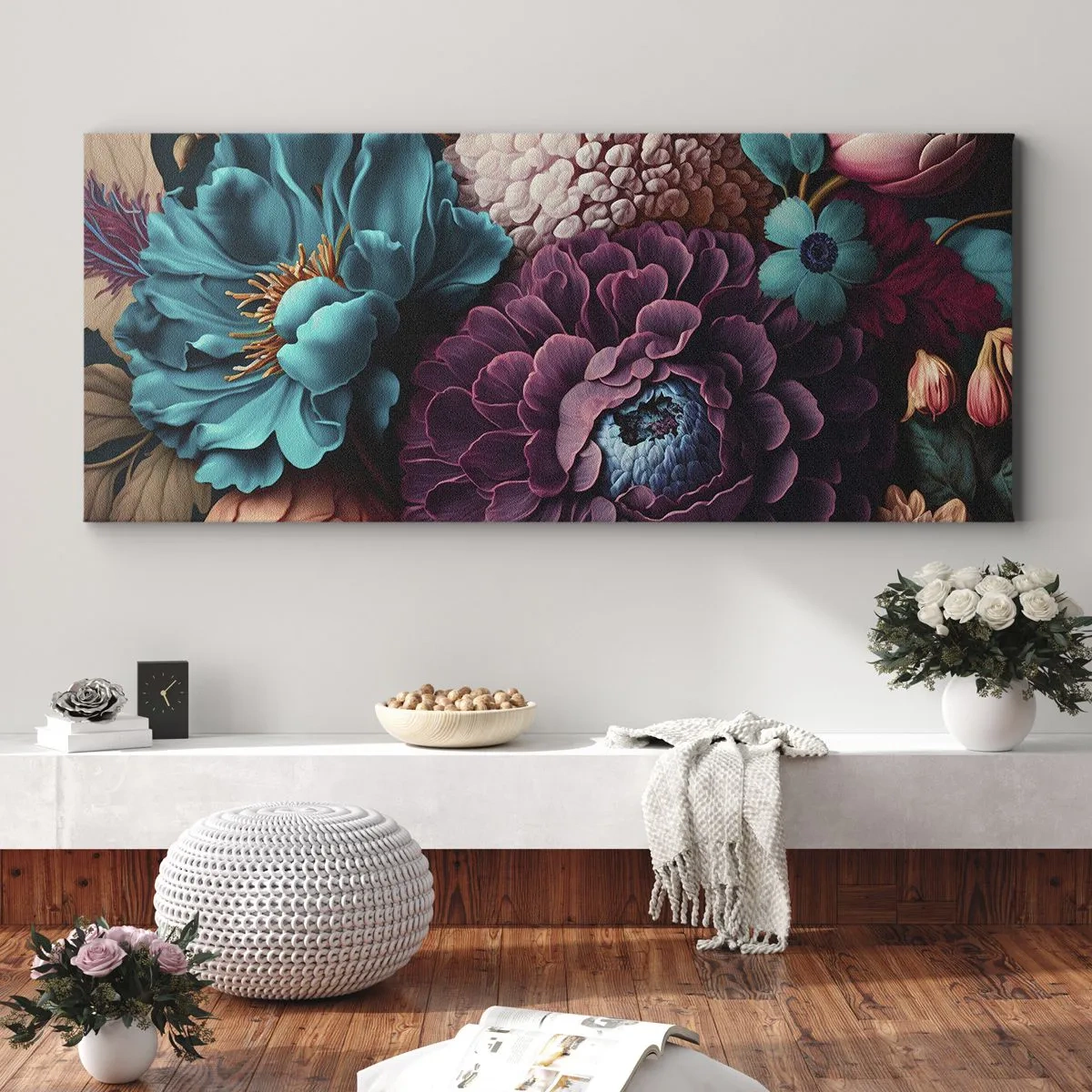 Cuadro sobre lienzo - Impresión de Imagen - Naturaleza en abundancia - 100x40 cm