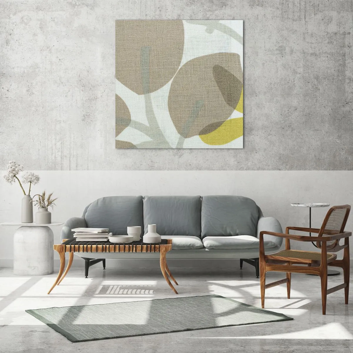 Cuadro sobre vidrio - Impresiones sobre Vidrio - Composición a pleno sol - 70x70 cm