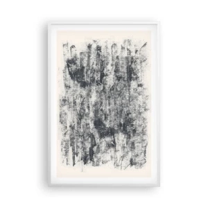 Póster en marco blanco - Composición brumosa - 61x91 cm