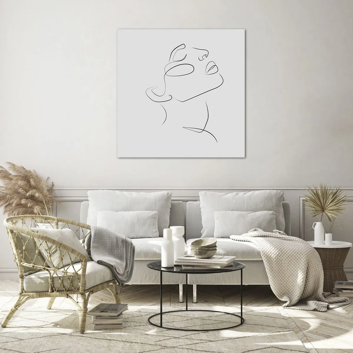 Cuadro sobre vidrio - Impresiones sobre Vidrio - Meandros de un sueño - 70x70 cm