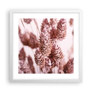 Póster en marco blanco - Aparentemente discreto - 40x40 cm