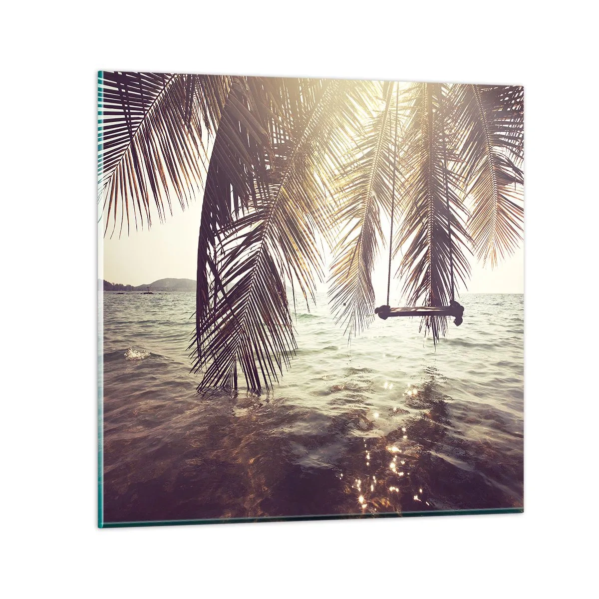 Cuadro sobre vidrio - Impresiones sobre Vidrio - Columpiar la imaginación - 60x60 cm