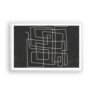 Póster en marco blanco - No es tan sencillo - 91x61 cm