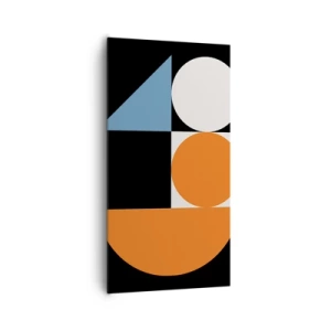 Cuadro sobre lienzo - Impresión de Imagen - Diseño con figuras - 65x120 cm