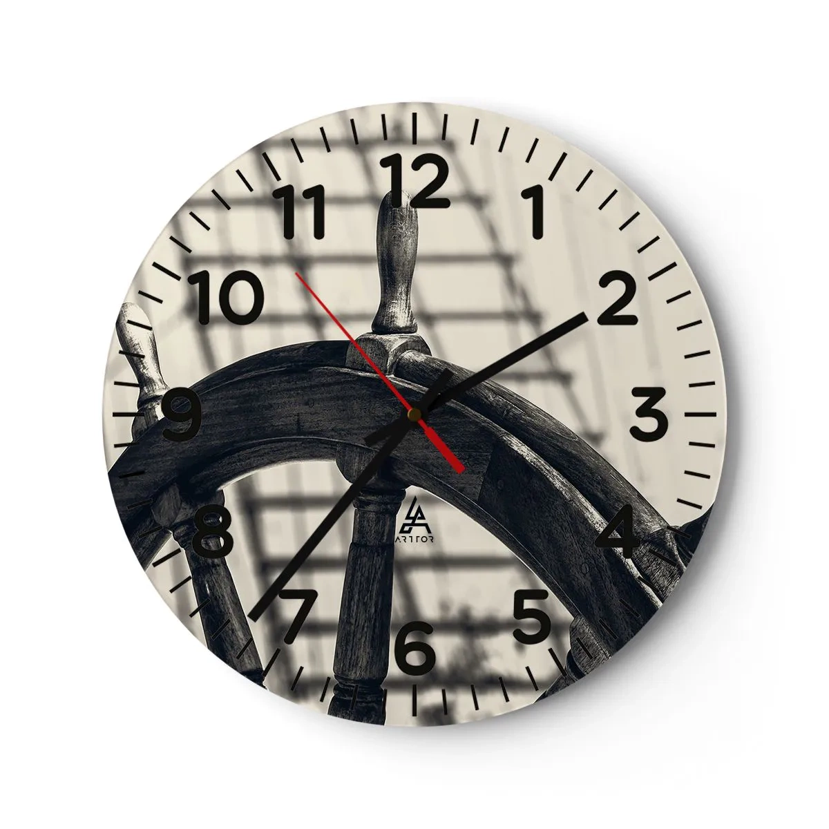 Reloj de pared - Reloj de vidrio - Un cuento marino - 30x30 cm