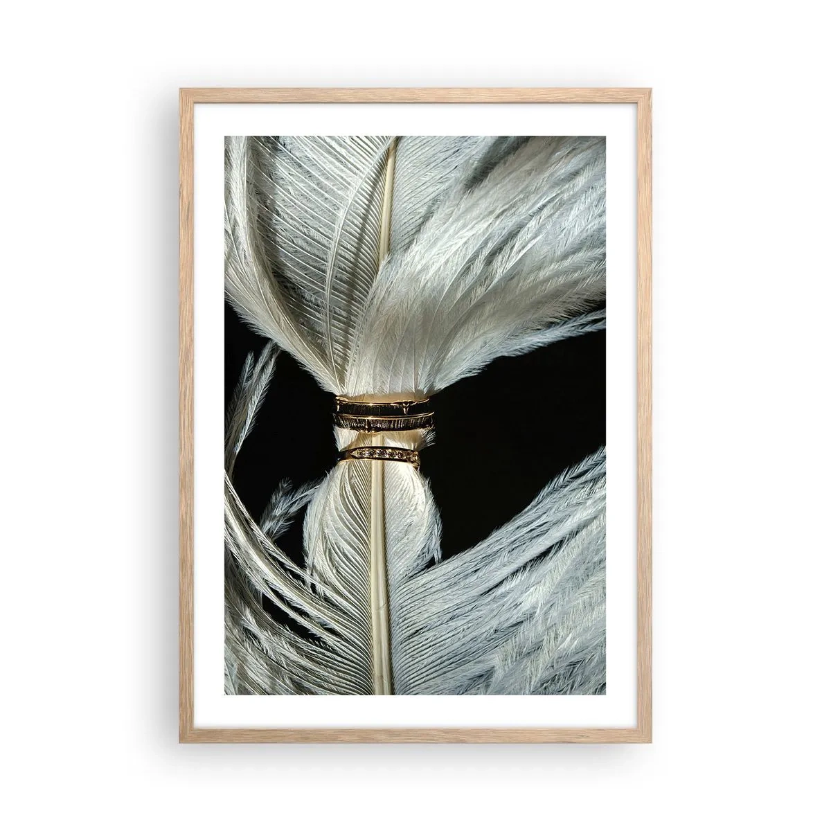 Póster en marco roble claro - ...y no te dejaré.... - 50x70 cm