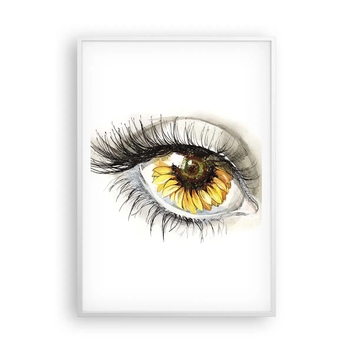 Póster en marco blanco - Un aspecto tan caluroso como el verano - 70x100 cm