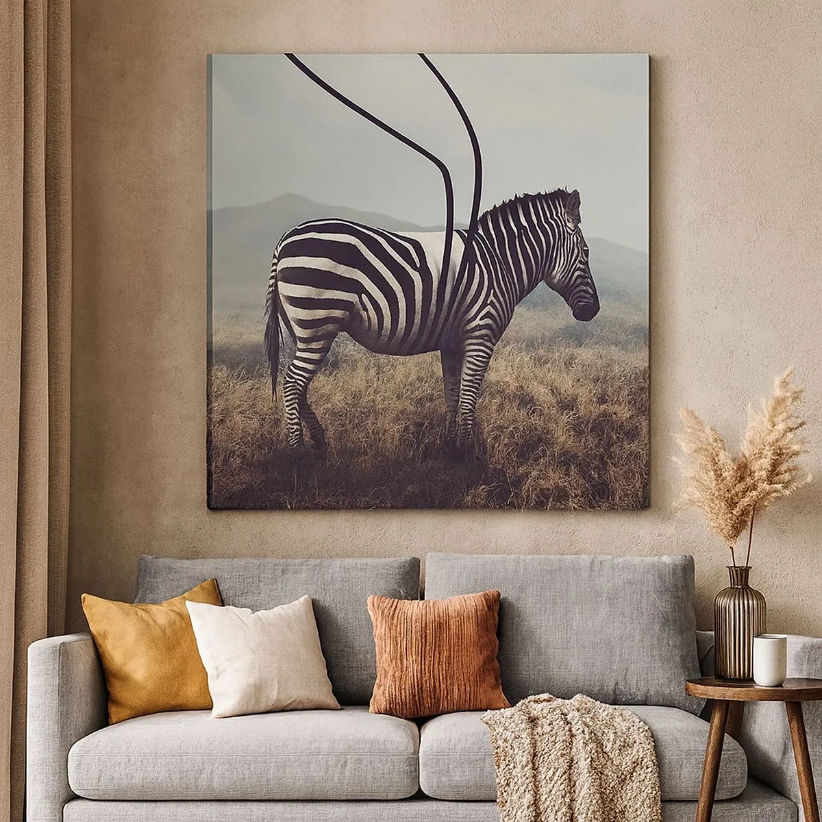 Cuadro sobre lienzo - Impresión de Imagen - Fallo en Matrix - 30x30 cm