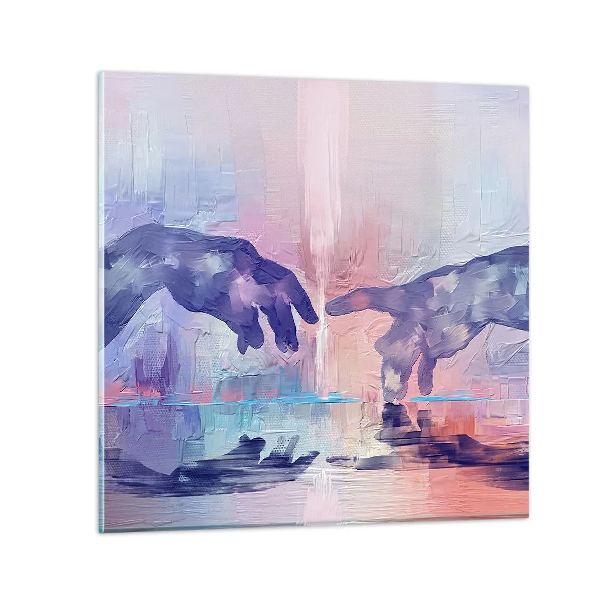 Cuadro sobre vidrio - Impresiones sobre Vidrio - Chispa divina de vida - 60x60 cm