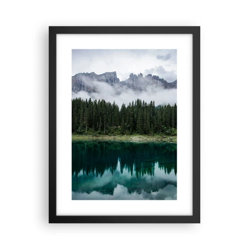 Póster en marco negro - Calla, calla, no despertemos al agua dormida.... - 30x40 cm