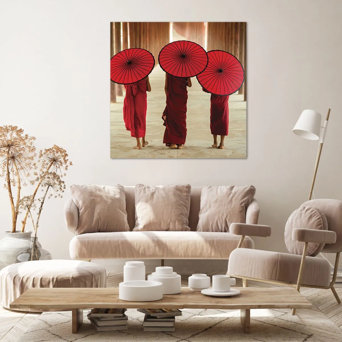 Cuadro sobre lienzo - Impresión de Imagen - En el camino a la Tierra Pura - 50x50 cm