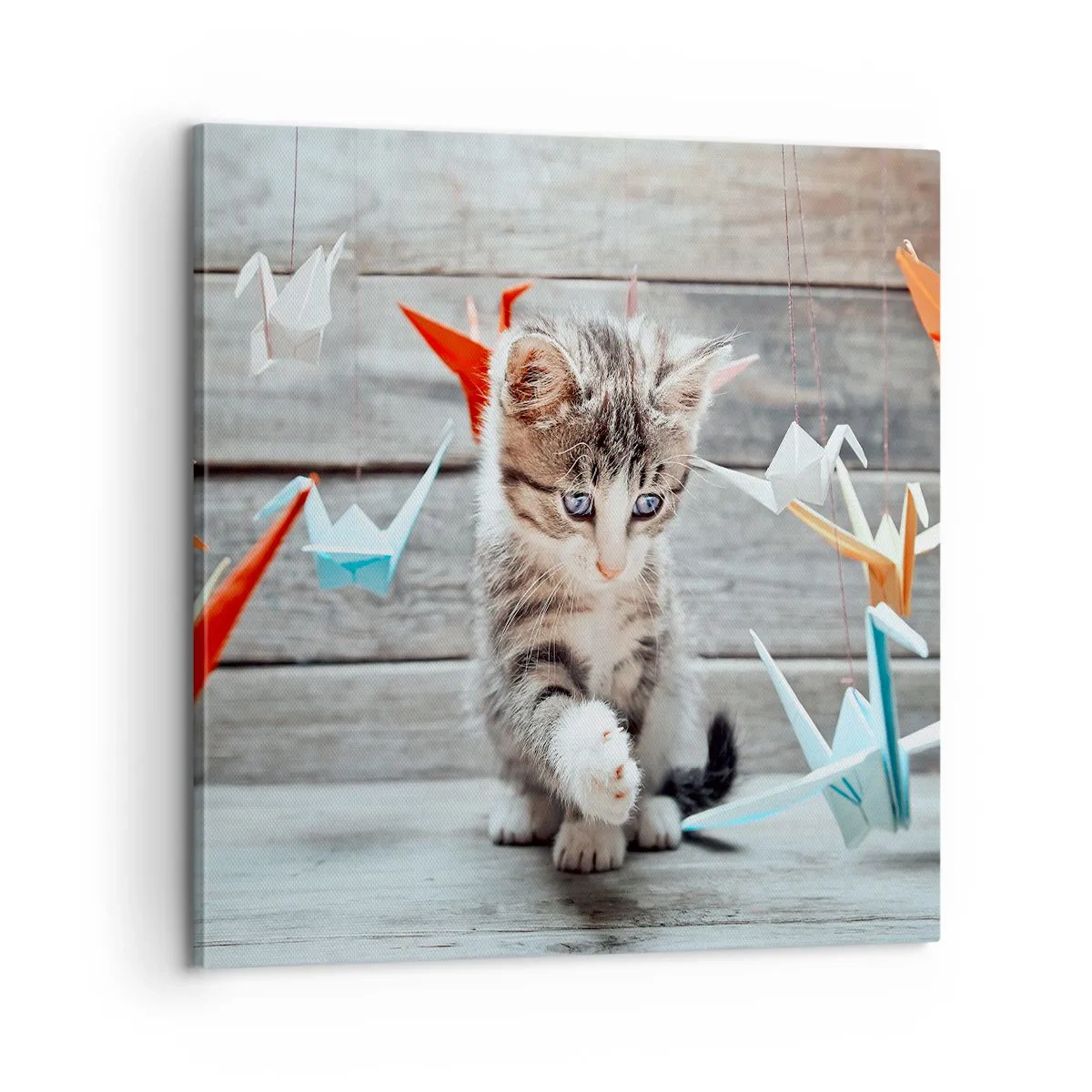 Cuadro sobre lienzo - Impresión de Imagen - La primera lección - 60x60 cm