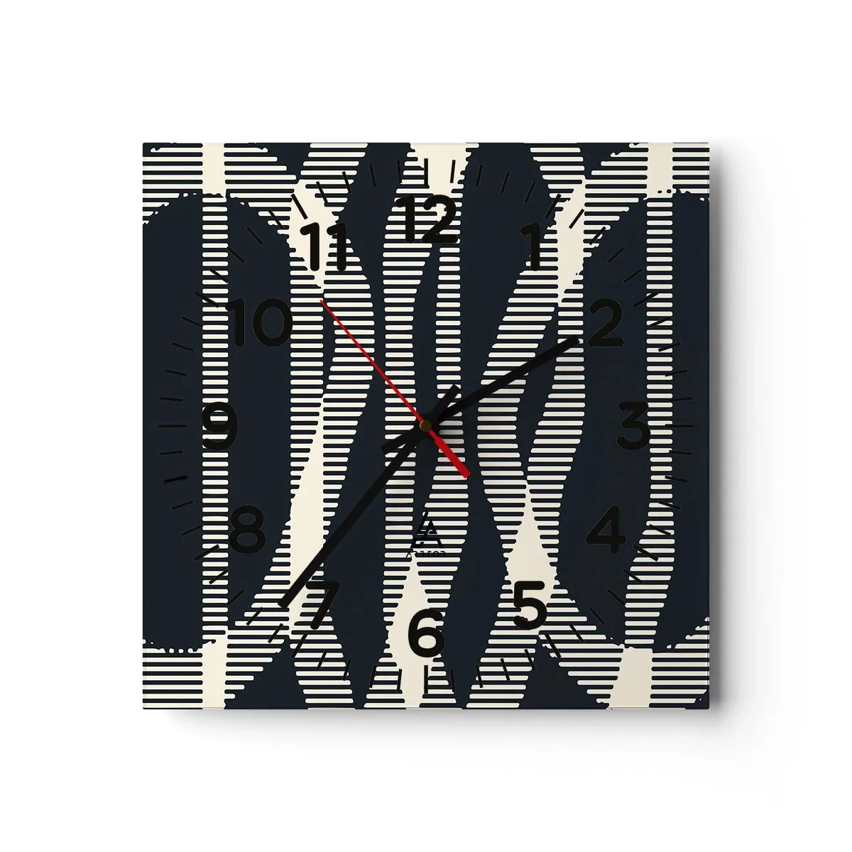 Reloj de pared - Reloj de vidrio - Un intento de romper la oscuridad - 30x30 cm