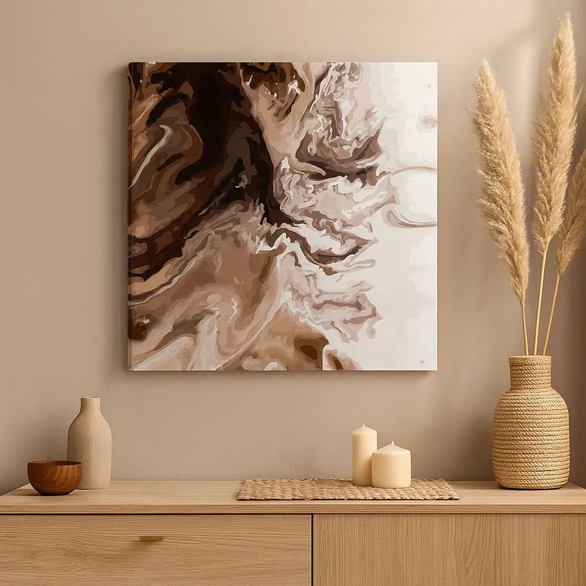 Cuadro sobre lienzo - Impresión de Imagen - Contenencia del color - 30x30 cm