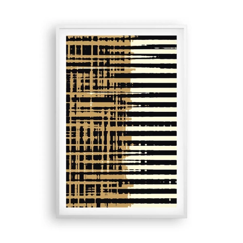 Póster en marco blanco - Abstracción arquitectónica - 61x91 cm