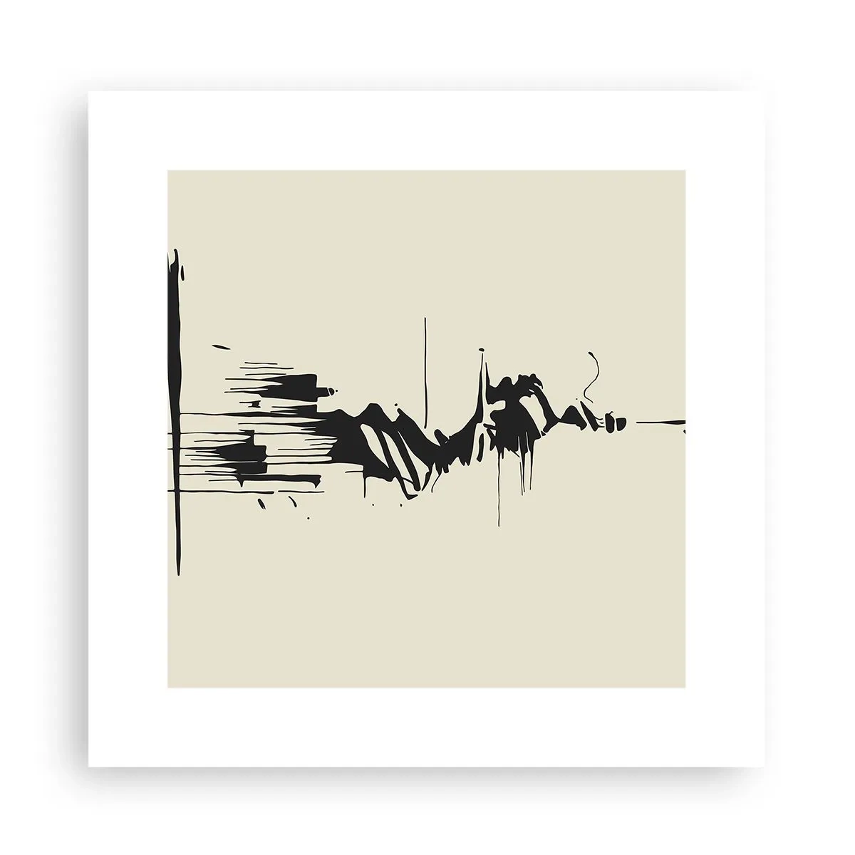 Póster - Abstracción apresurada - 30x30 cm