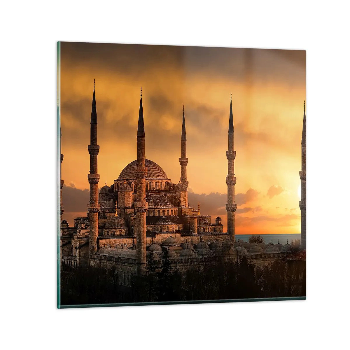 Cuadro sobre vidrio - Impresiones sobre Vidrio - Dios es grande - 70x70 cm