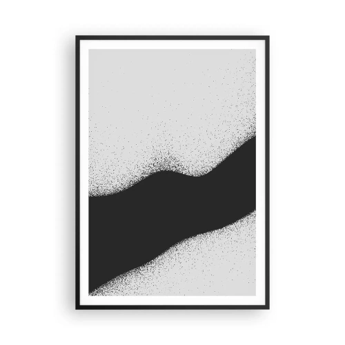 Póster en marco negro - Equilibrio suave - 70x100 cm