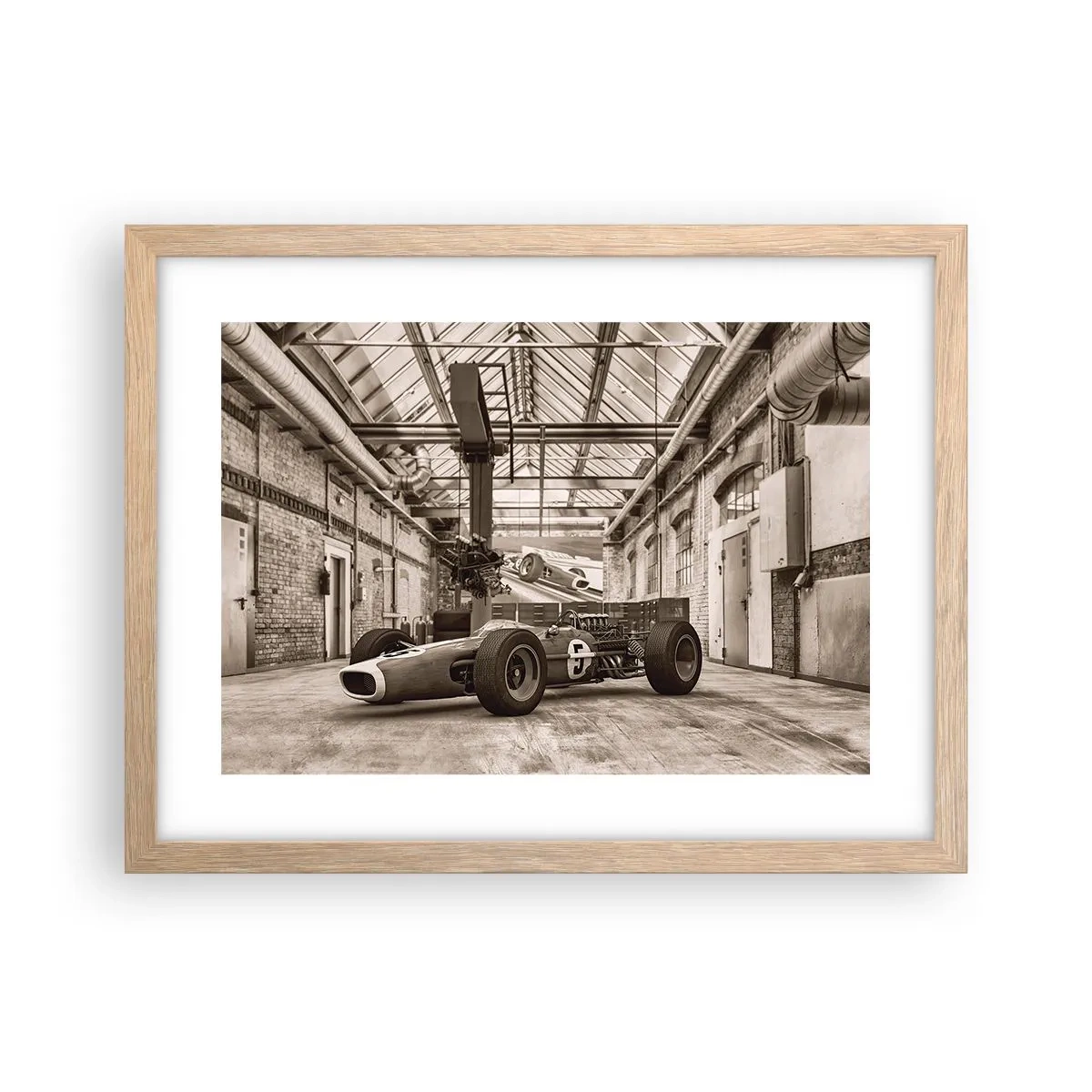Póster en marco roble claro - El descanso del vencedor - 40x30 cm