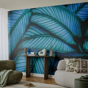 Fotomural Autadhesivo Deluxe Sticker - Líneas de vida - Hojas, Botánica, Plantas - 250x175 cm