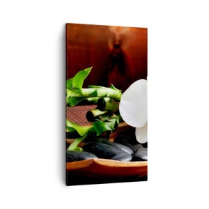 Cuadro sobre lienzo - Impresión de Imagen - Ríndete al tacto de la naturaleza - 45x80 cm