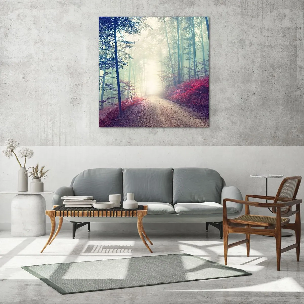 Cuadro sobre vidrio - Impresiones sobre Vidrio - Qué bueno es levantarse al amanecer - 30x30 cm