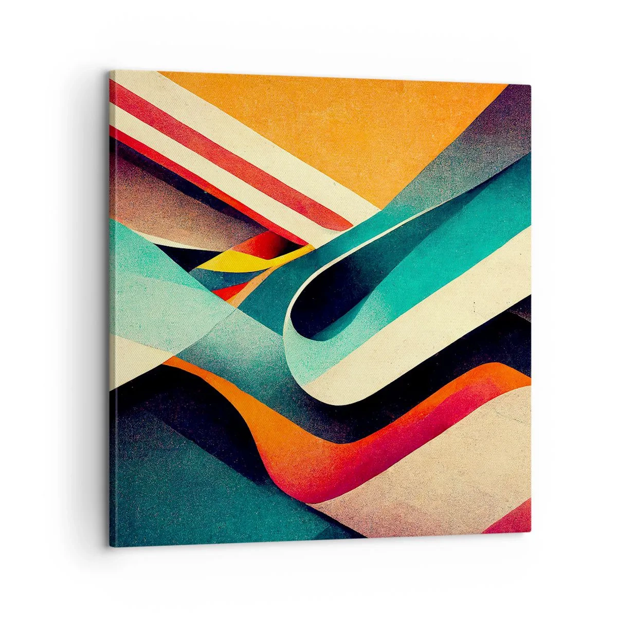 Cuadro sobre lienzo - Impresión de Imagen - Composición intensa - 60x60 cm
