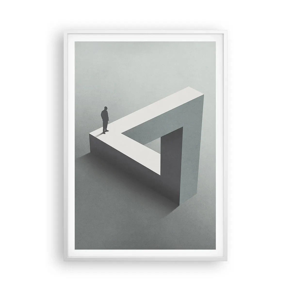 Póster en marco blanco - Y, sin embargo, es posible - 70x100 cm