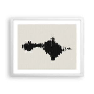 Póster en marco blanco - Vibraciones de la imaginación - 50x40 cm