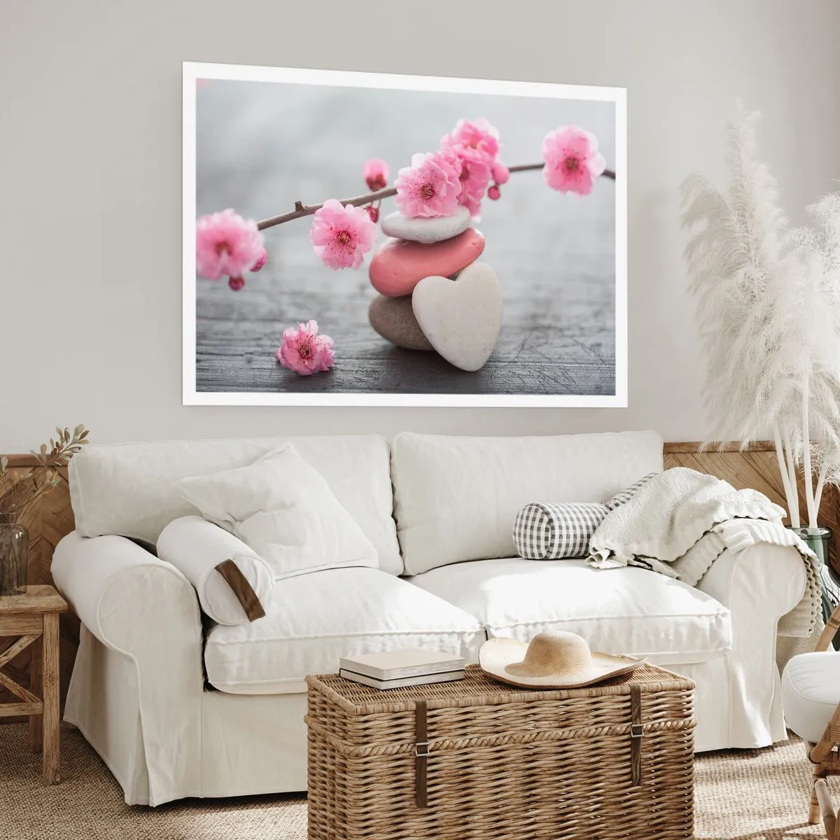 Póster - Felicidad con la flor del cerezo - 91x61 cm