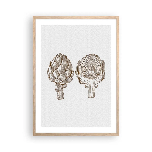 Póster en marco roble claro - Lección de anatomía - 50x70 cm