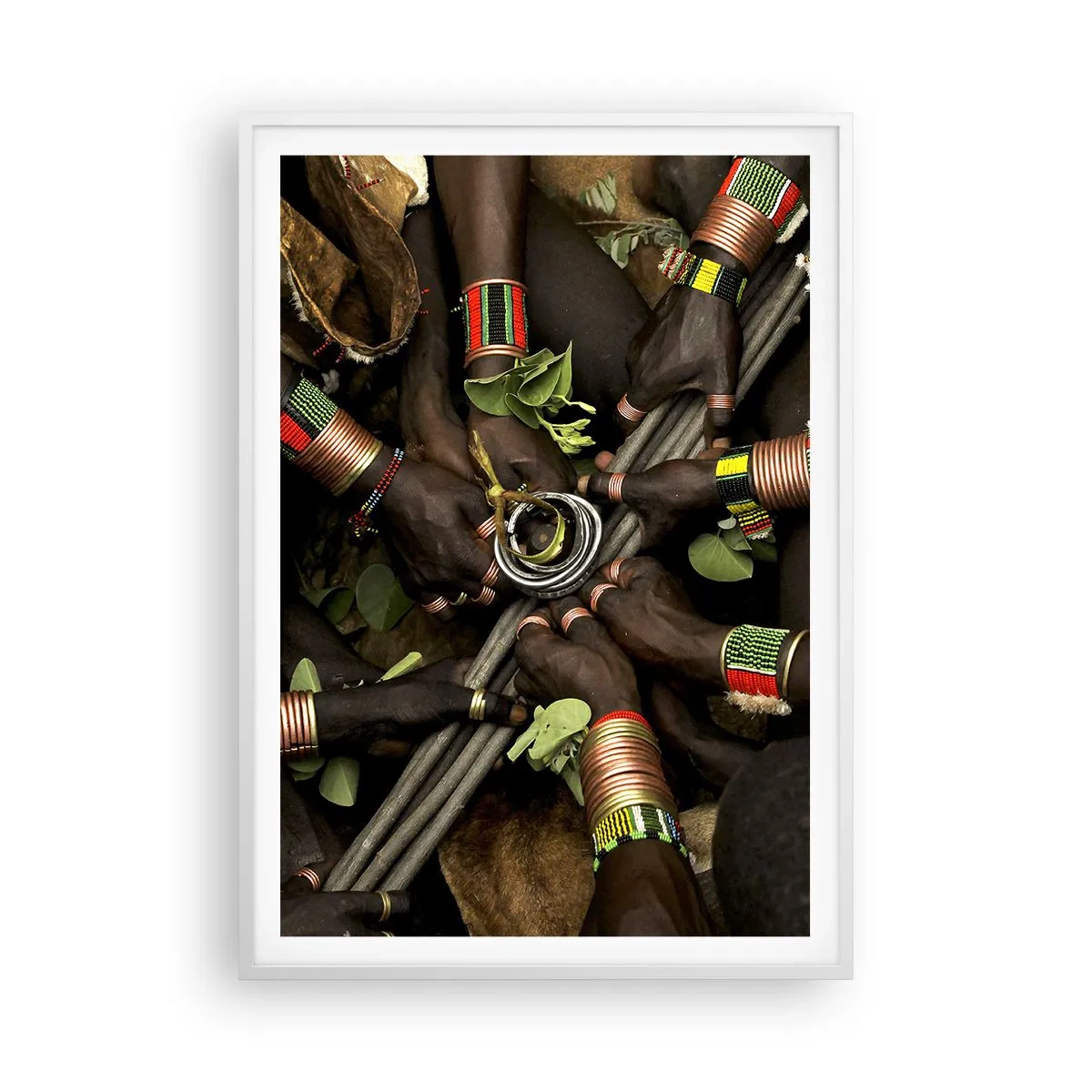 Póster en marco blanco - Estamos juntos - 70x100 cm