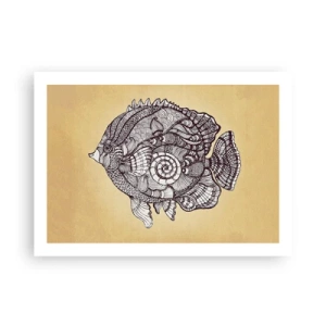 Póster - De un océano de ornamentos - 70x50 cm