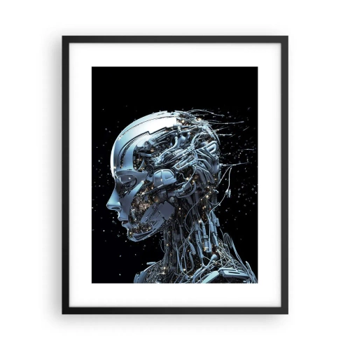 Póster en marco negro - La tecnología es una mujer - 40x50 cm