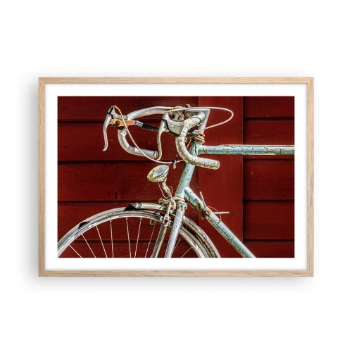 Póster en marco roble claro - Creada para las victorias - 70x50 cm