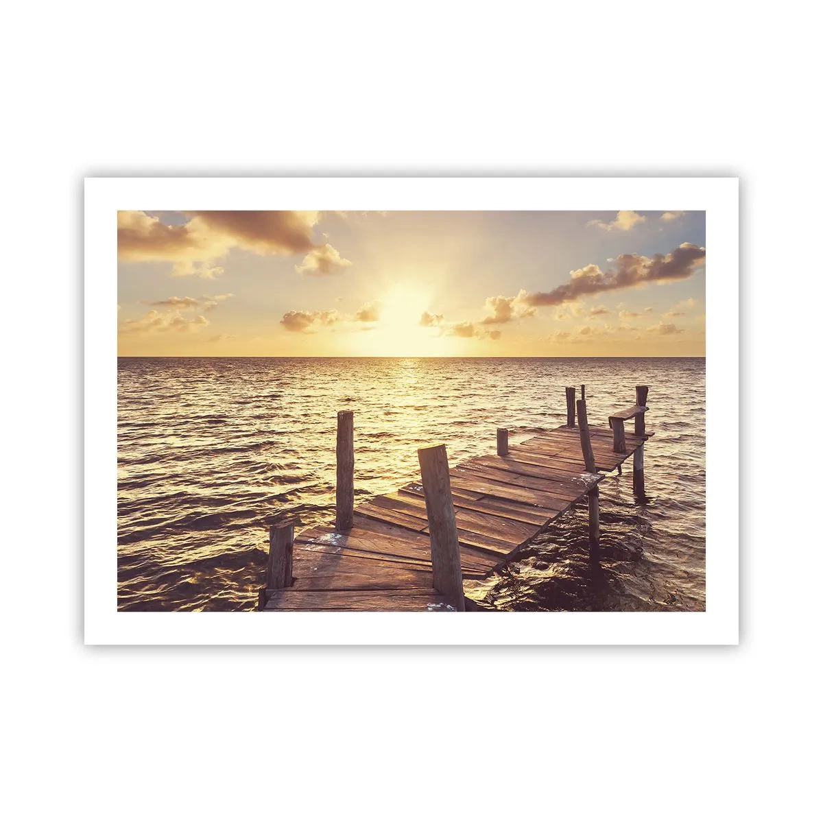 Póster - Una tierra dorada de dulzura - 70x50 cm