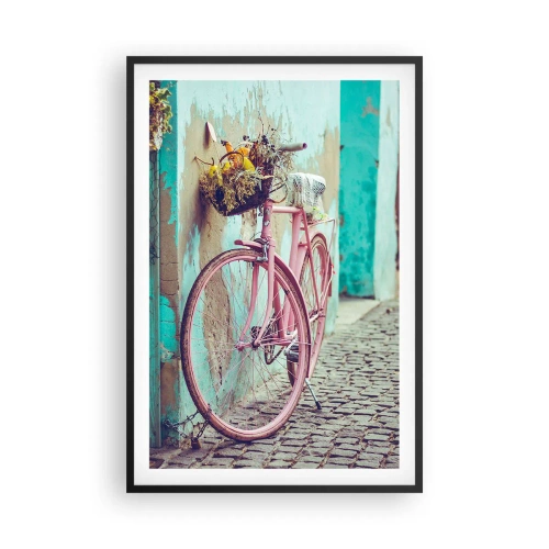 Póster en marco negro - Ahora mismo vuelvo - 61x91 cm