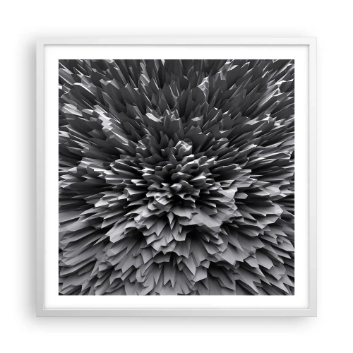 Póster en marco blanco - No puede ser más afilado - 60x60 cm