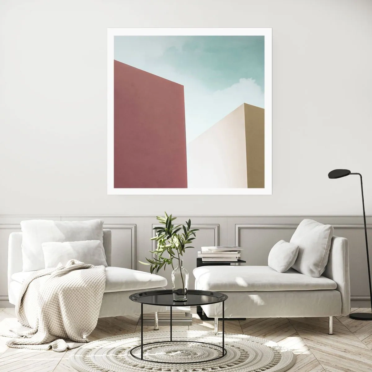 Póster - Geometría de un verano soleado - 40x40 cm