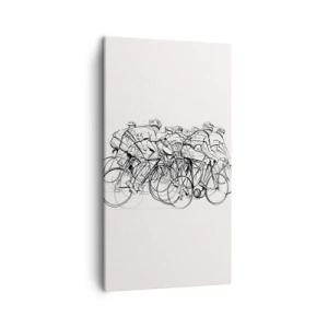 Cuadro sobre lienzo - Impresión de Imagen - Juntos como un equipo - 45x80 cm