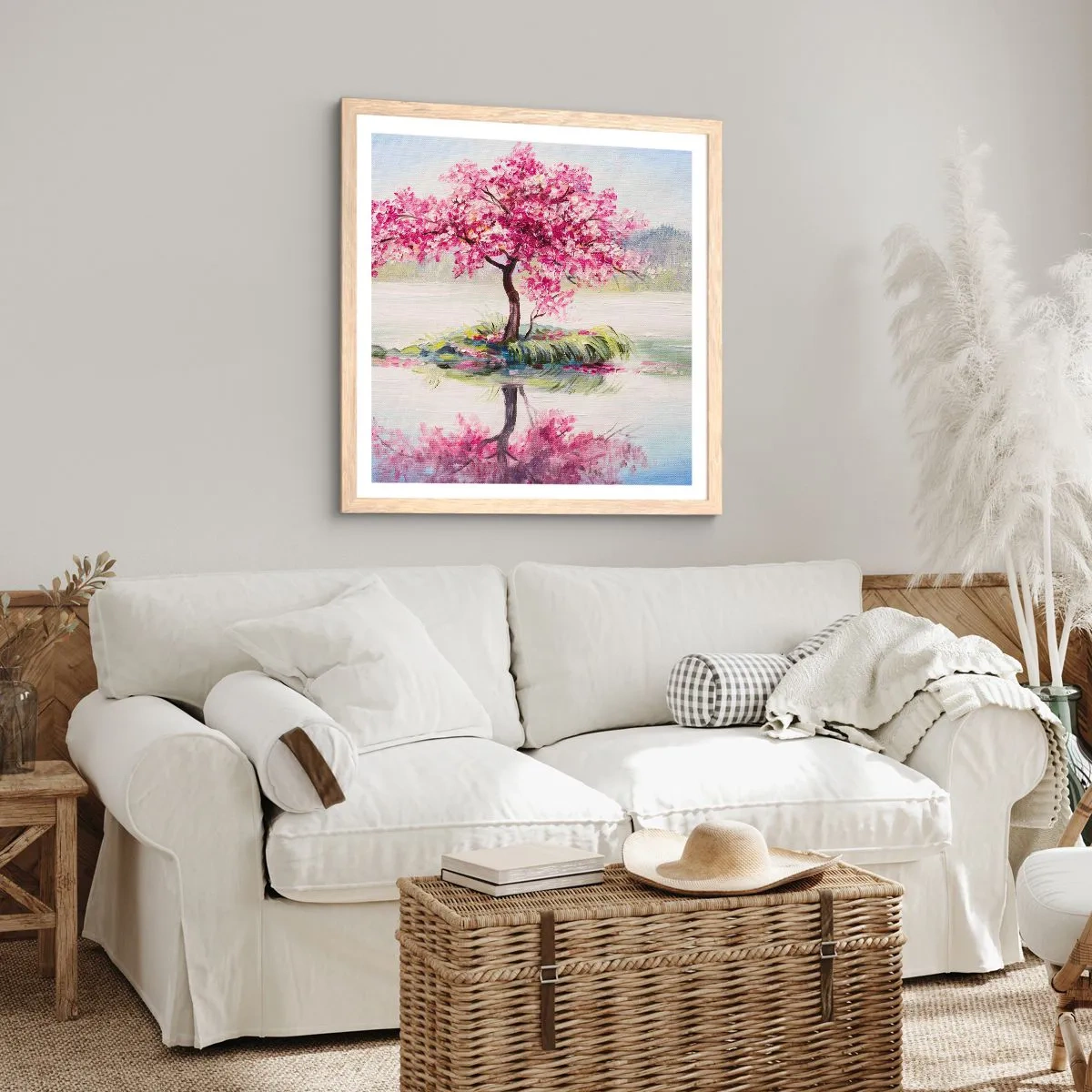 Póster en marco roble claro - Una celebración de la primavera - 50x50 cm